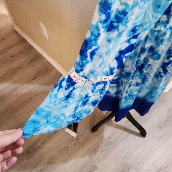 INC. Tie dye cold‎ shoulder long sleeve shirt size large new!!! - Picture 6 of 11